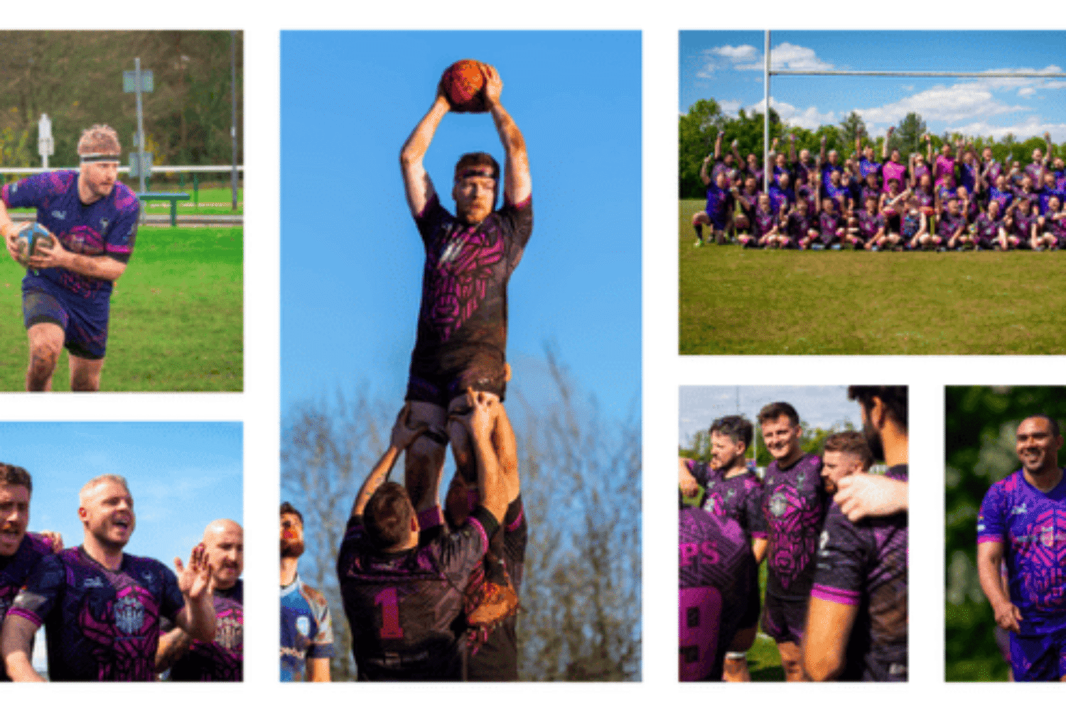 a montage of rugby players in the images