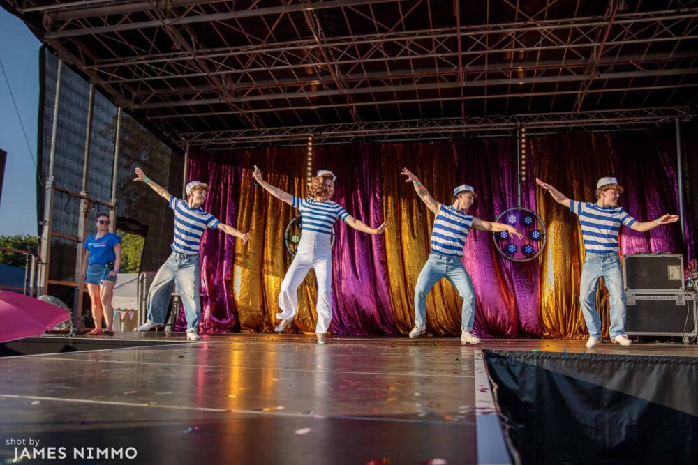 Miss Courtney and dancers